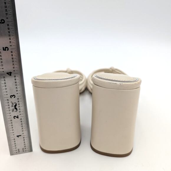 Paige Becca Slip On Strappy High Heel Sandals Women's Bone Size US7 - Picture 5 of 11